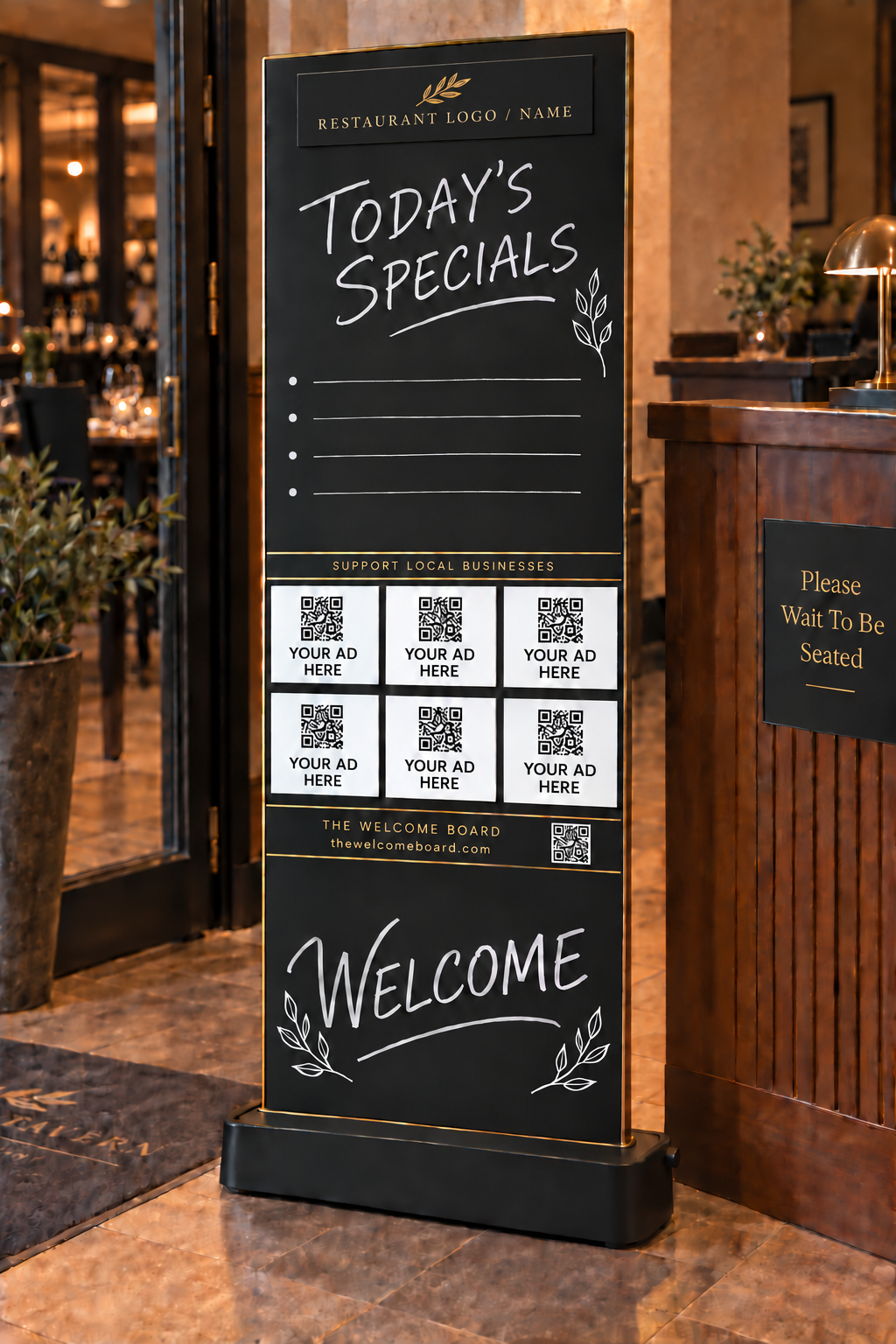 website board mockup